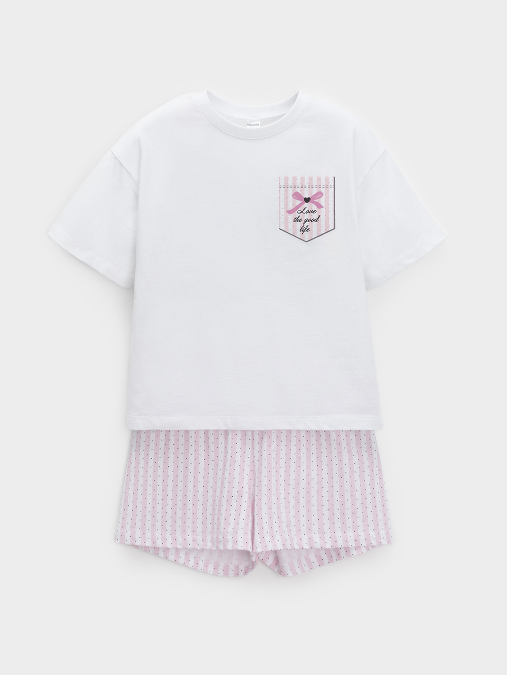 Пижама для девочки, артикул: МП 1658, цвет: белый, фото 2