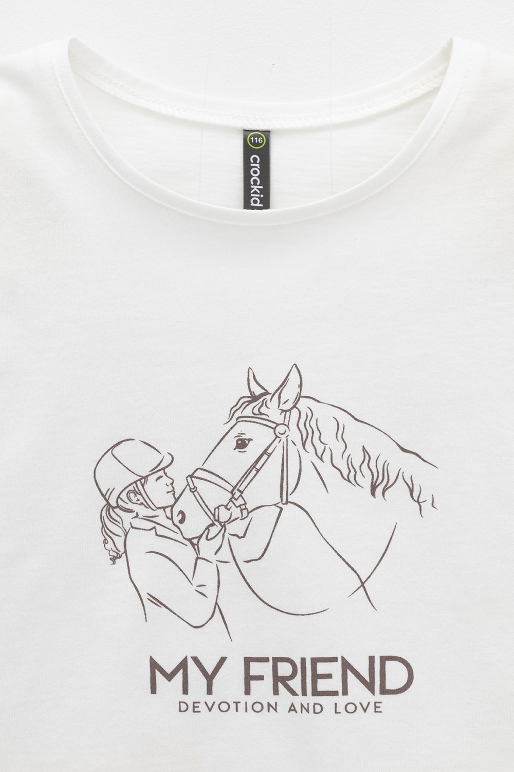 Футболка для девочки, артикул: КР 302752-1, цвет: сахар, фото 2