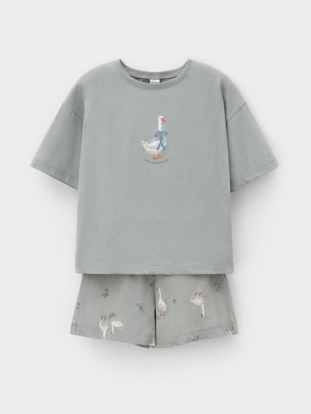 Пижама для девочки, артикул: МП 1658-1, цвет: зеленый, фото 2