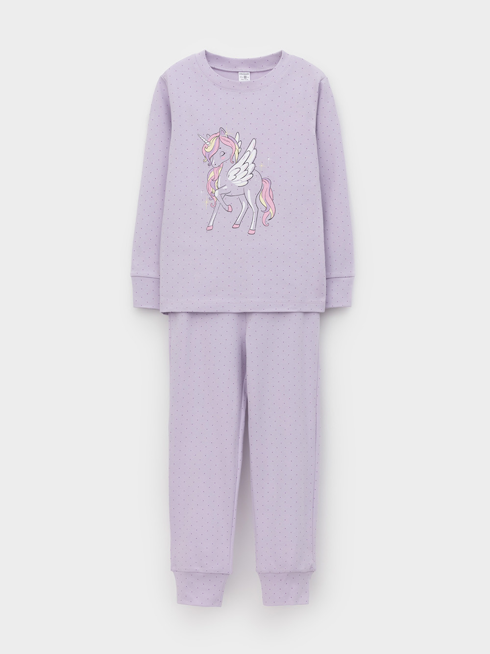 Пижама для девочки, артикул: К 1621, цвет: фиолетовый, фото 2