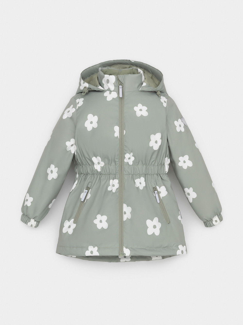 Куртка для девочки, артикул: ВК 32142/н/12 УЗГ, цвет: хаки, фото 2