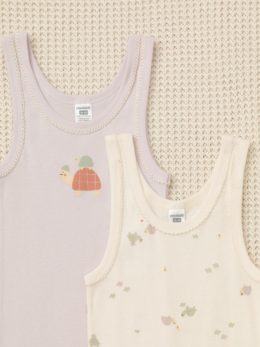 Майки для девочки, артикул: К 1181-2уп, цвет: фиолетовый, фото 2