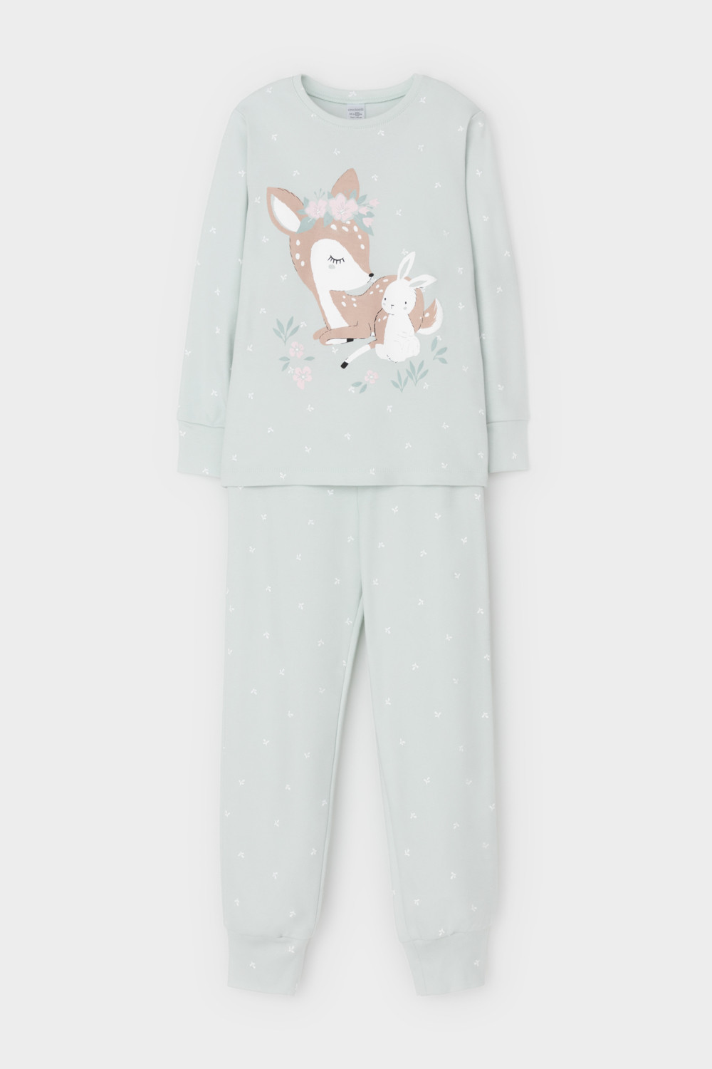 Пижама для девочки, артикул: К 1621, цвет: светло-серый5, фото 2