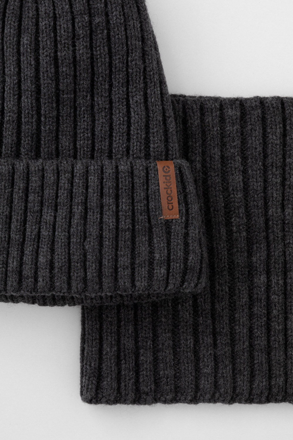 Комплект вязаный для мальчика, артикул: КВ 22015/25ш, цвет: серый, фото 2