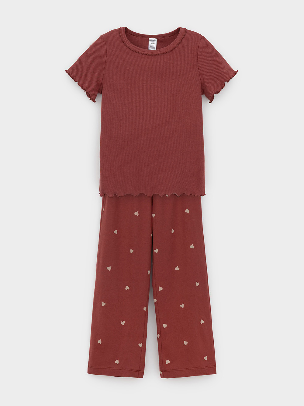 Пижама для девочки, артикул: МП 1659-1, цвет: коричневый, фото 2