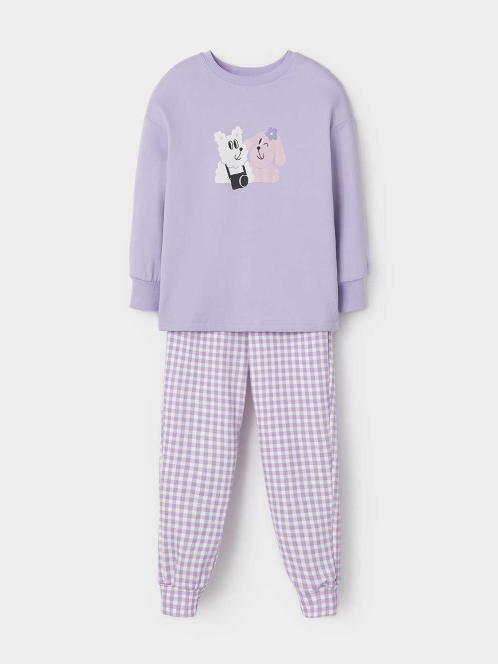 Пижама для девочки, артикул: К 1567, цвет: фиолетовый, фото 2