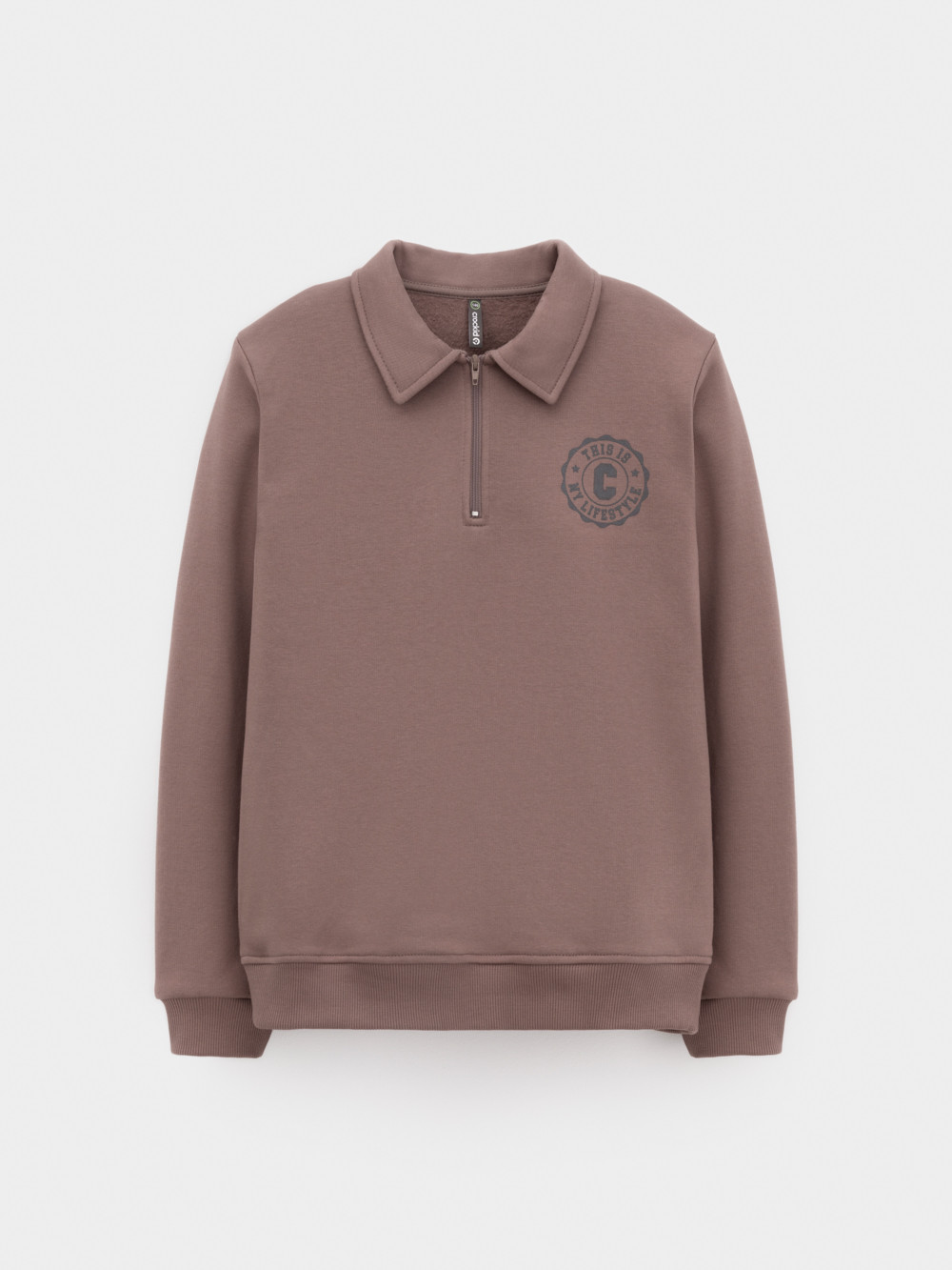 Свитшоты для мальчика, артикул: КР 302798, цвет: коричневый, фото 2