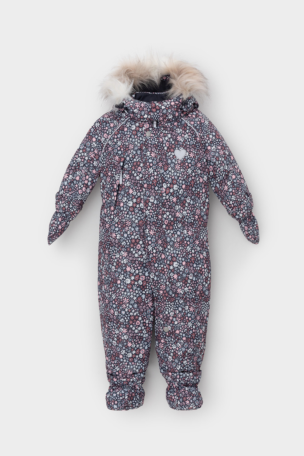 Комбинезоны утепленные для девочки, артикул: ВК 60116/н/1 Ал, цвет: синий, фото 2