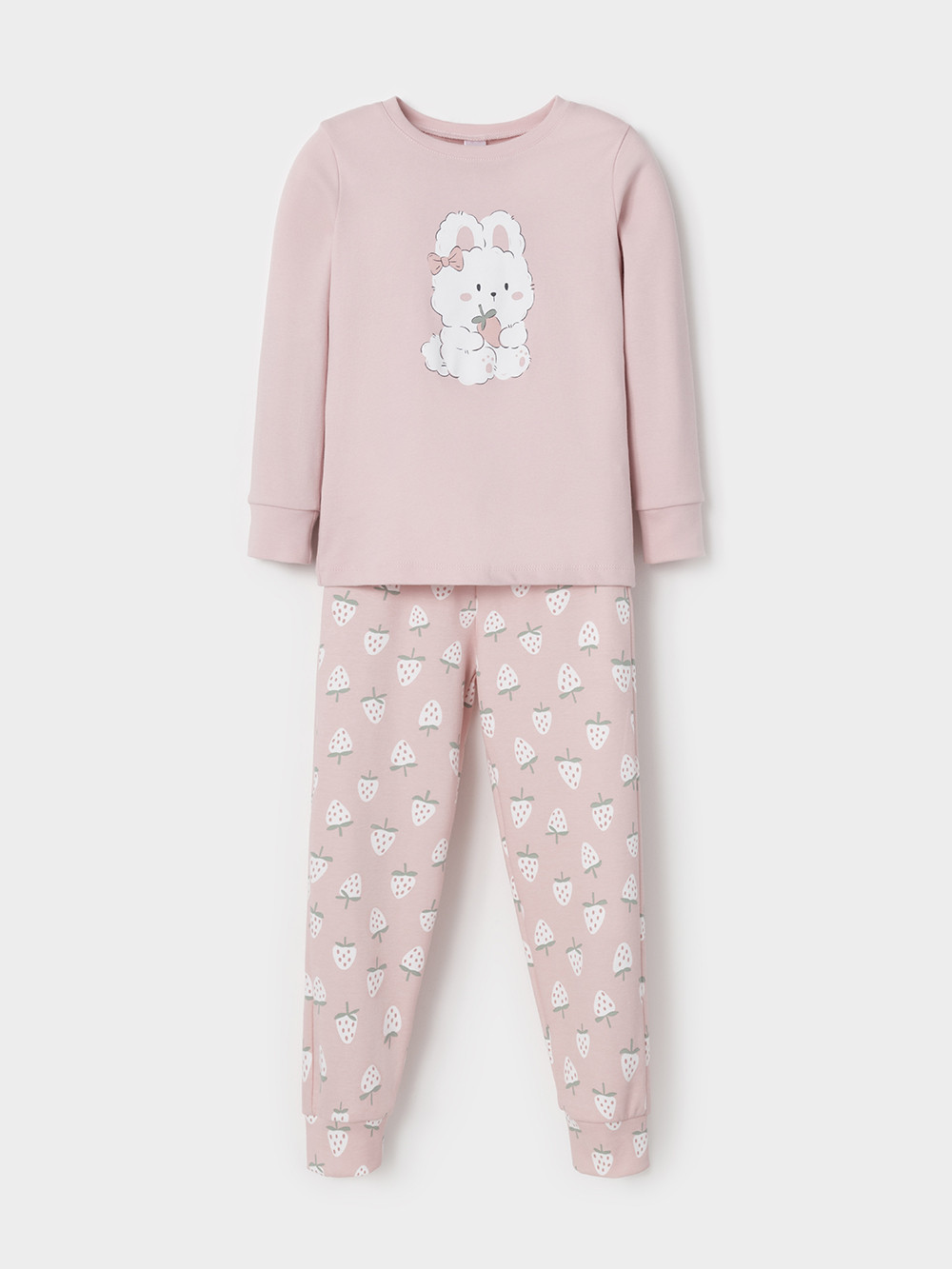 Пижама для девочки, артикул: К 1541, цвет: розовый, фото 2