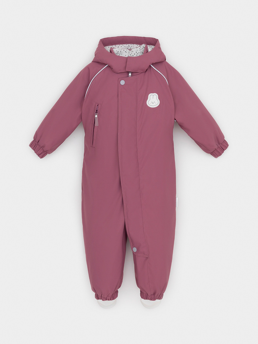 Комбинезоны утепленные для девочки, артикул: ВК 60107/4 Ал, цвет: бордовый