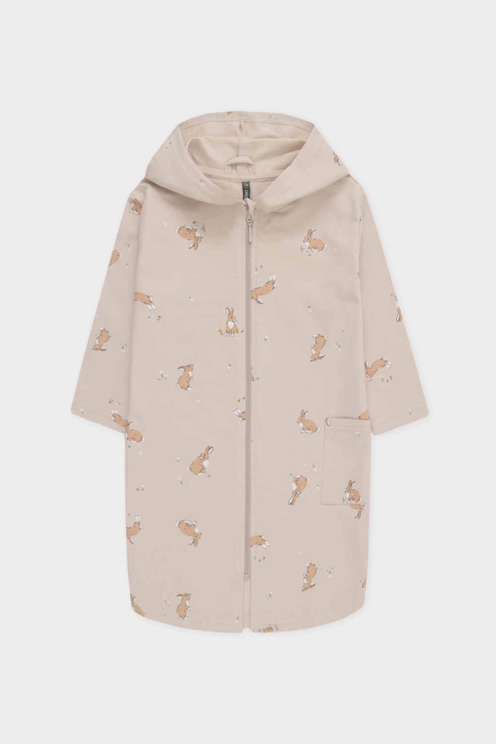 Халат для девочки, артикул: К 5764-1, цвет: бежевый, фото 2