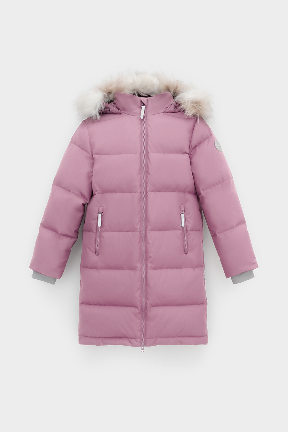 Пальто для девочки, артикул: ВК 34069/1 УЗГ, цвет: фиолетовый, фото 2