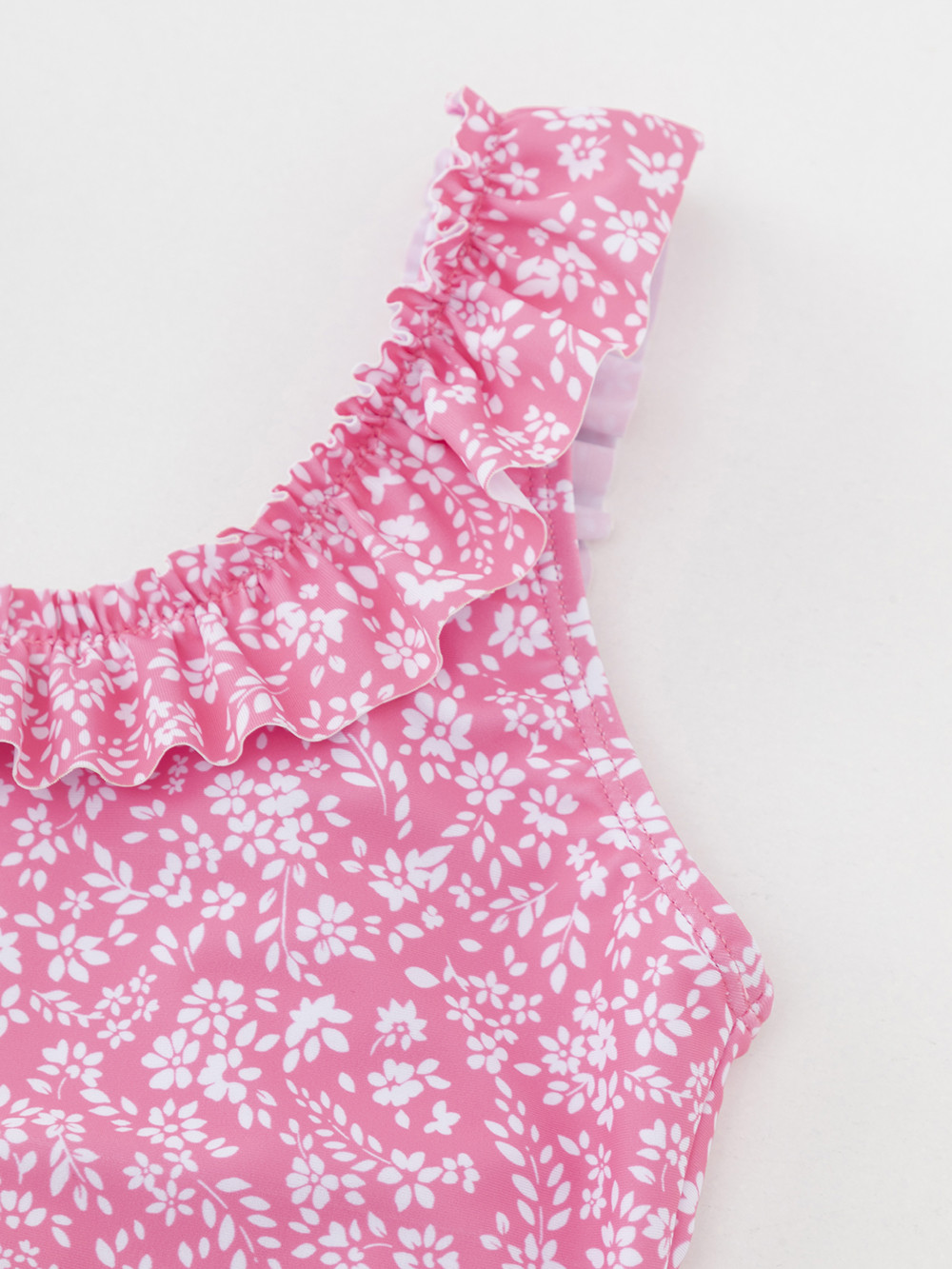 Купальник для девочки, артикул: ТК 16022/1н ФВ, цвет: ярко-розовый, фото 2