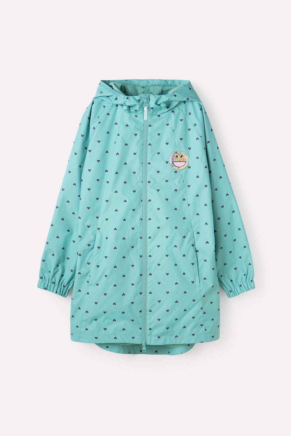 Пальто для девочки, артикул: ВК 32127/н/2 ГР, цвет: бирюзовый, фото 2