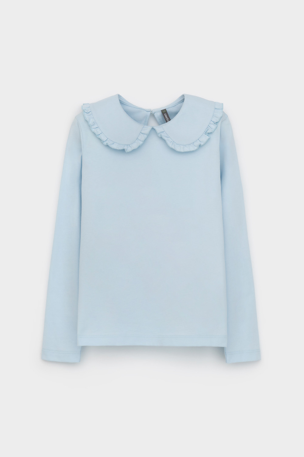 Блузка для девочки, артикул: К 302495, цвет: светло-голубой, фото 2