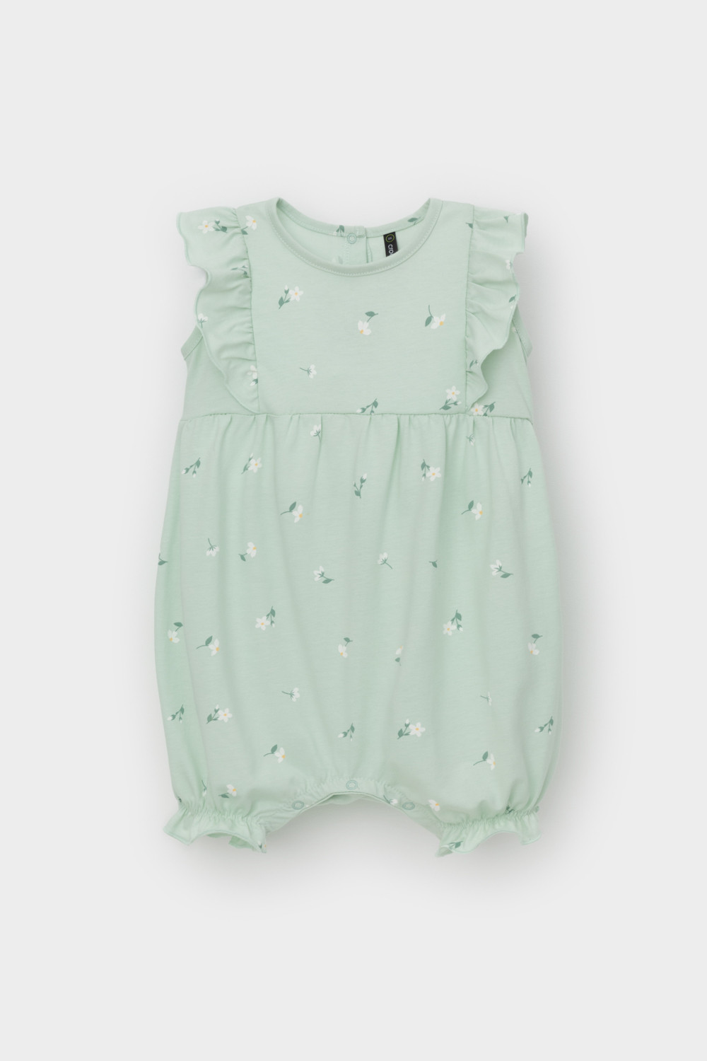 Полукомбинезон для девочки, артикул: КР 6408, цвет: зеленый, фото 2