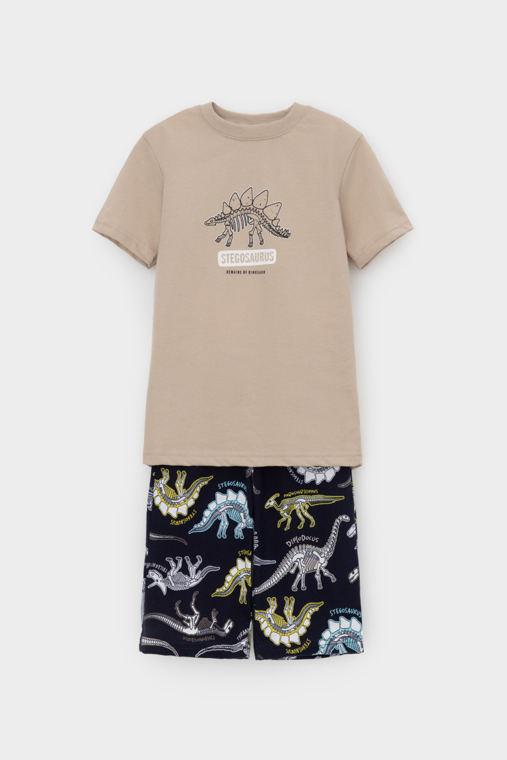 Пижама для мальчика, артикул: К 1528, цвет: бежевый, фото 2