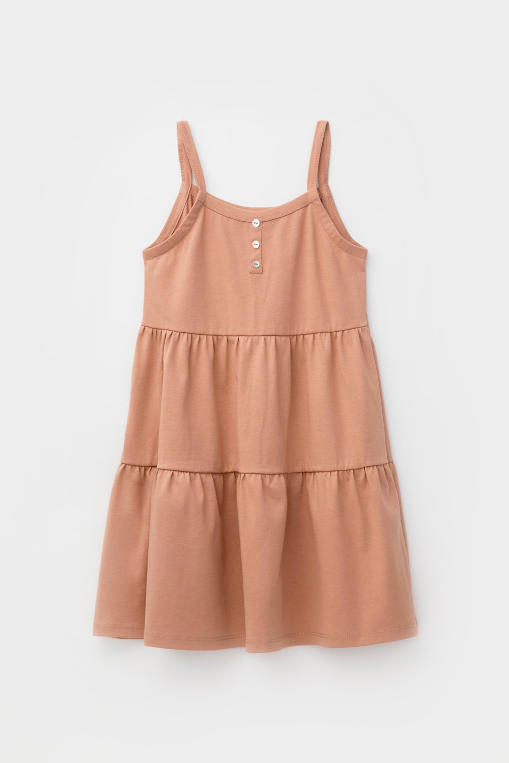 Сарафан для девочки, артикул: КР 5799, цвет: коричневый, фото 2