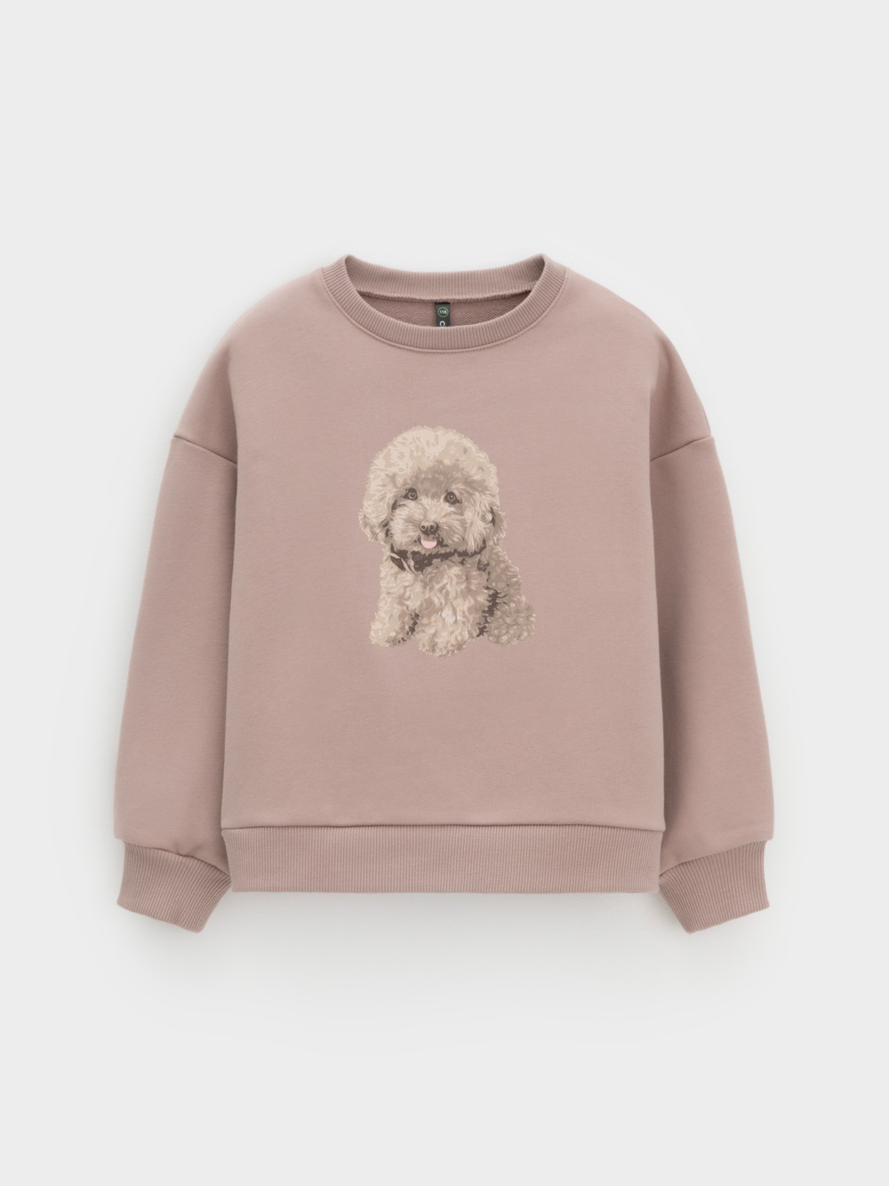 Свитшоты для девочки, артикул: КР 302816, цвет: кофейный, фото 2