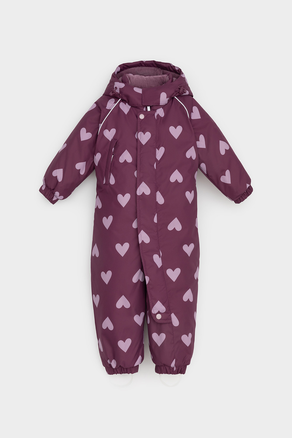 Комбинезоны утепленные для девочки, артикул: ВК 60113/н/1 УЗГ, цвет: бордовый, фото 2