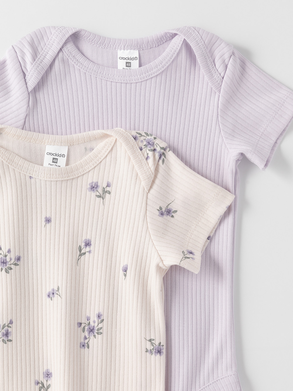 Боди для новорожденных, артикул: К 6525-2уп, цвет: фиолетовый, фото 2