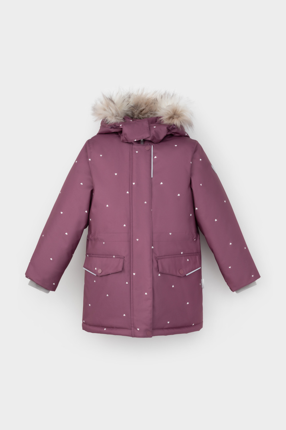 Куртка для девочки, артикул: ВК 38100/н/1 ГР, цвет: фиолетовый, фото 2