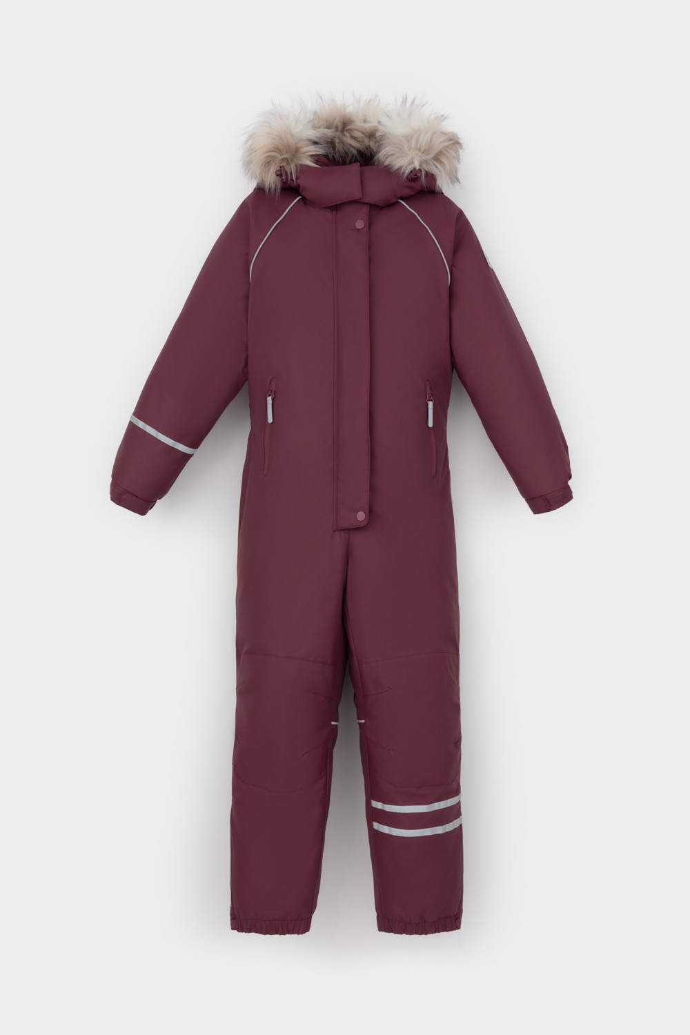 Комбинезоны утепленные для девочки, артикул: ВК 60102/5 ГР (98-122), цвет: бордовый, фото 2