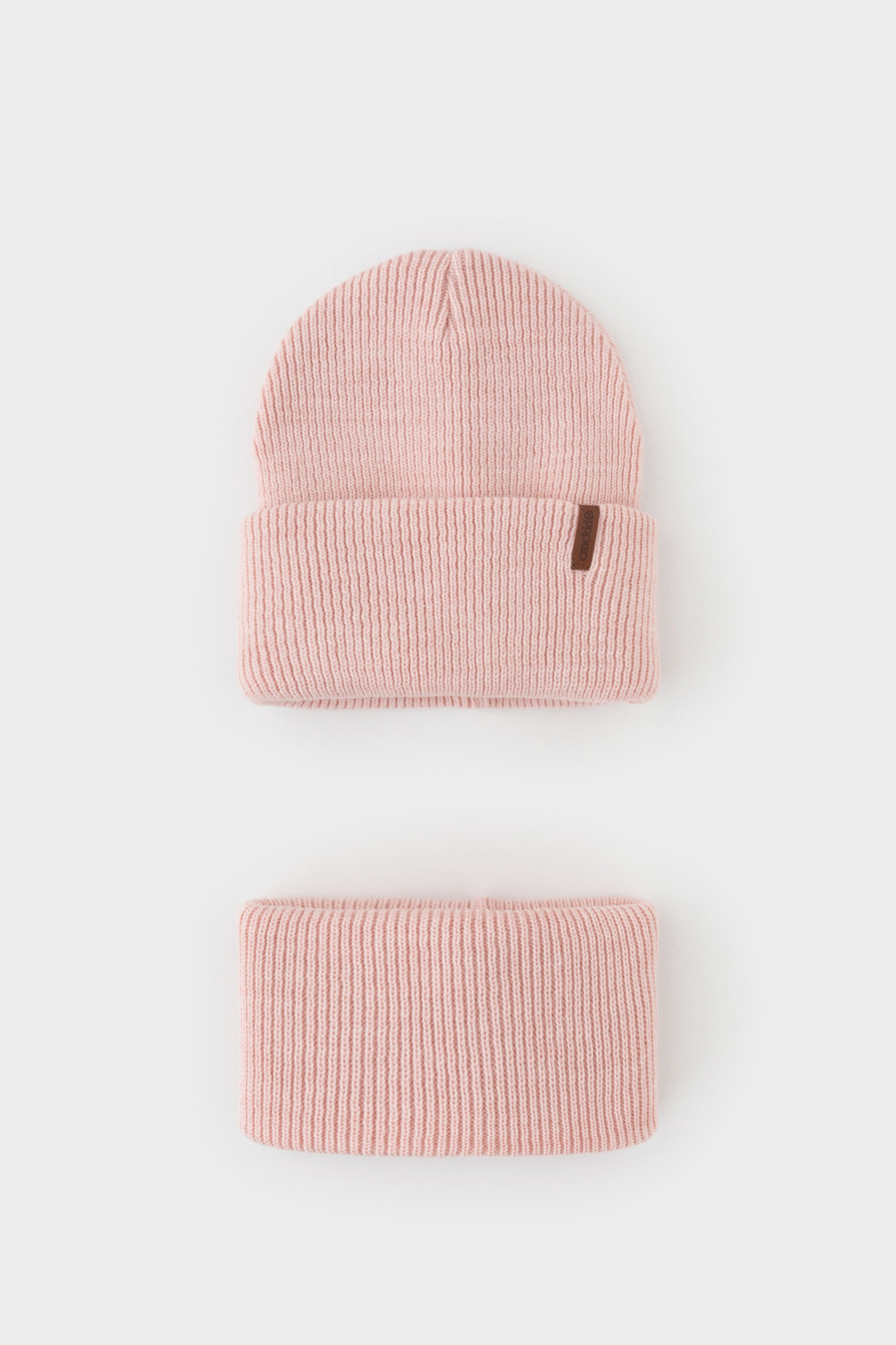 Комплект вязаный для девочки, артикул: КВ 22016/ш, цвет: розовый, фото 2