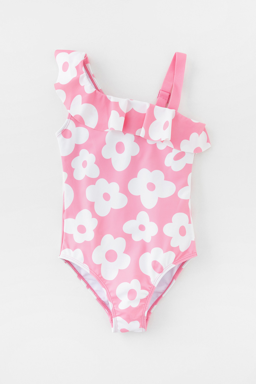 Купальник для девочки, артикул: ТК 16014/4н ФВ, цвет: ярко-розовый, фото 2