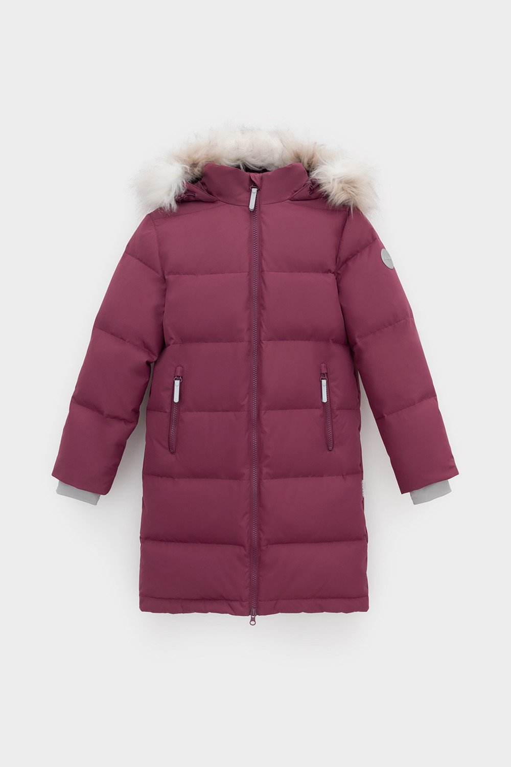 Пальто для девочки, артикул: ВК 34069/2 УЗГ, цвет: фиолетовый, фото 2