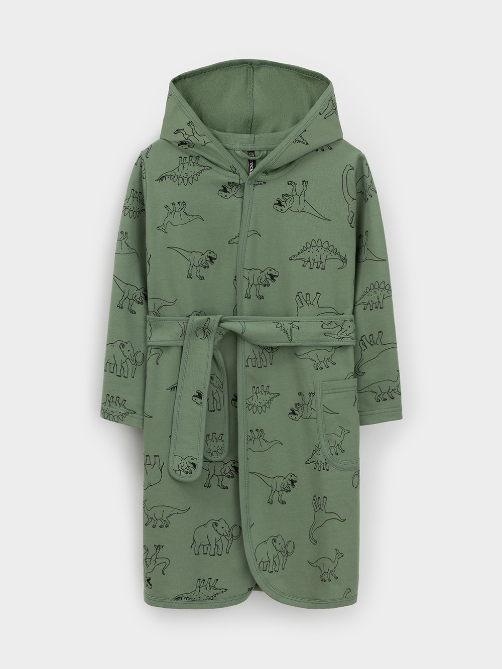 Халат для мальчика, артикул: К 5763, цвет: зеленый, фото 2