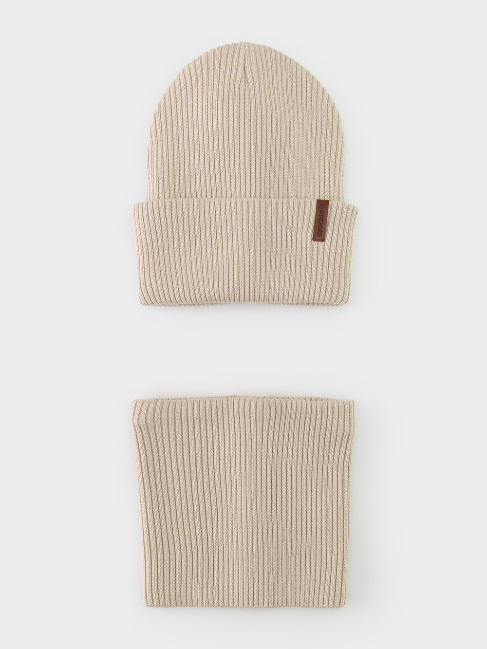 Комплекты вязаные, артикул: КВ 22019, цвет: бежевый, фото 2