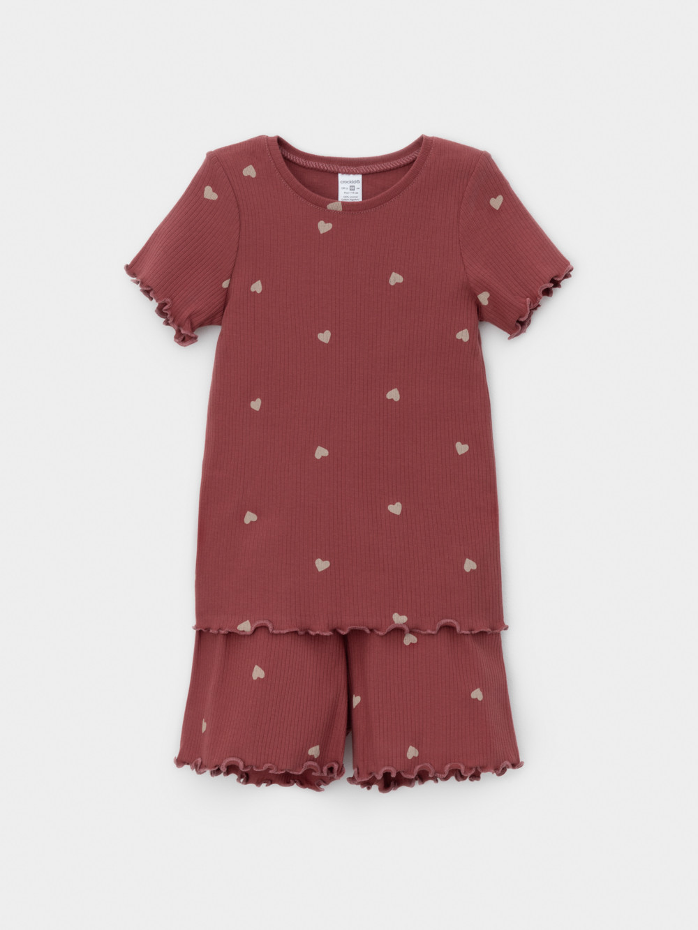 Пижама для девочки, артикул: К 1652, цвет: коричневый, фото 2