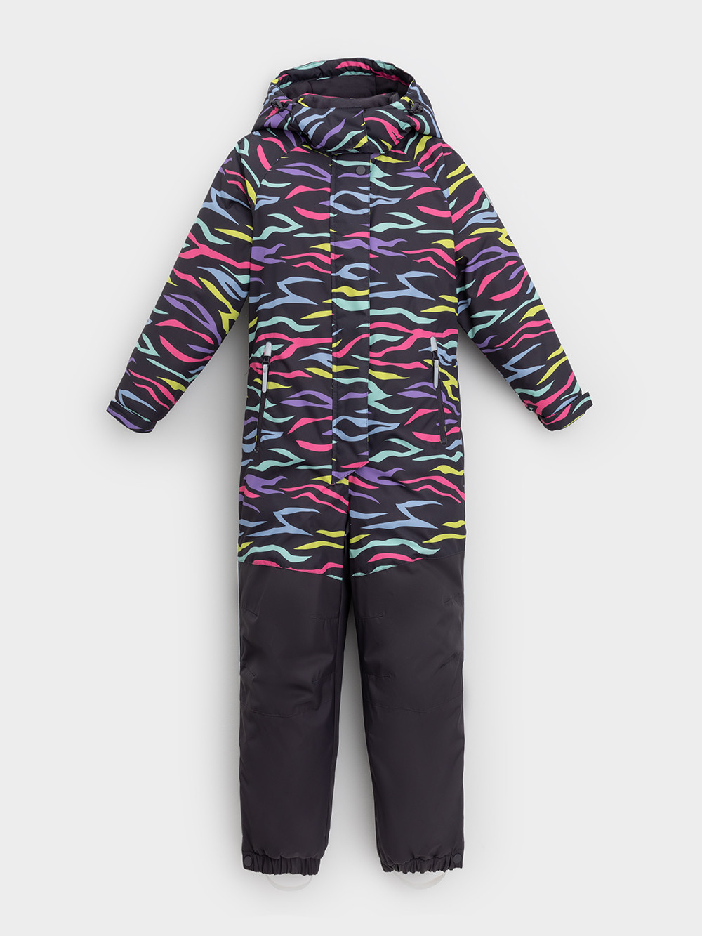 Комбинезоны утепленные для девочки, артикул: ВК 60127/н/4 УЗГ, цвет: темно-серый, фото 2