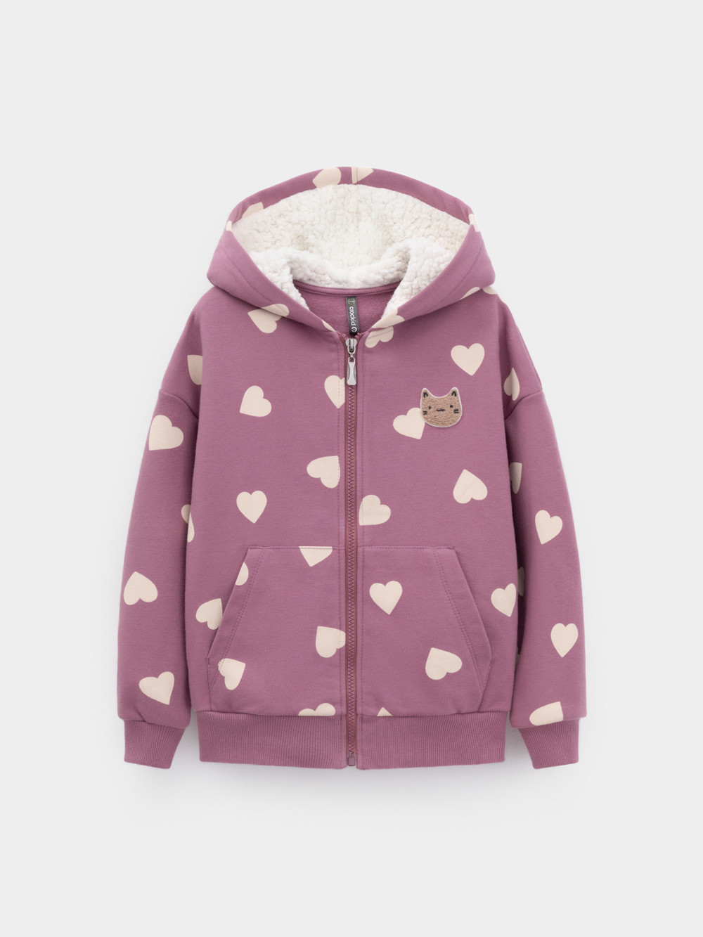 Толстовка для девочки, артикул: КР 302826, цвет: бордовый, фото 2