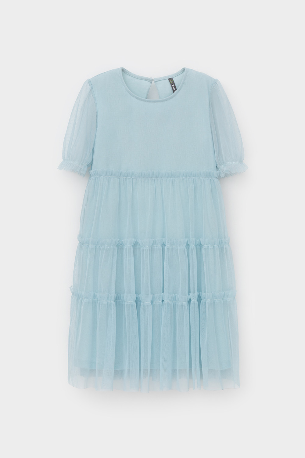 Платье для девочки, артикул: К 5909, цвет: голубой, фото 2