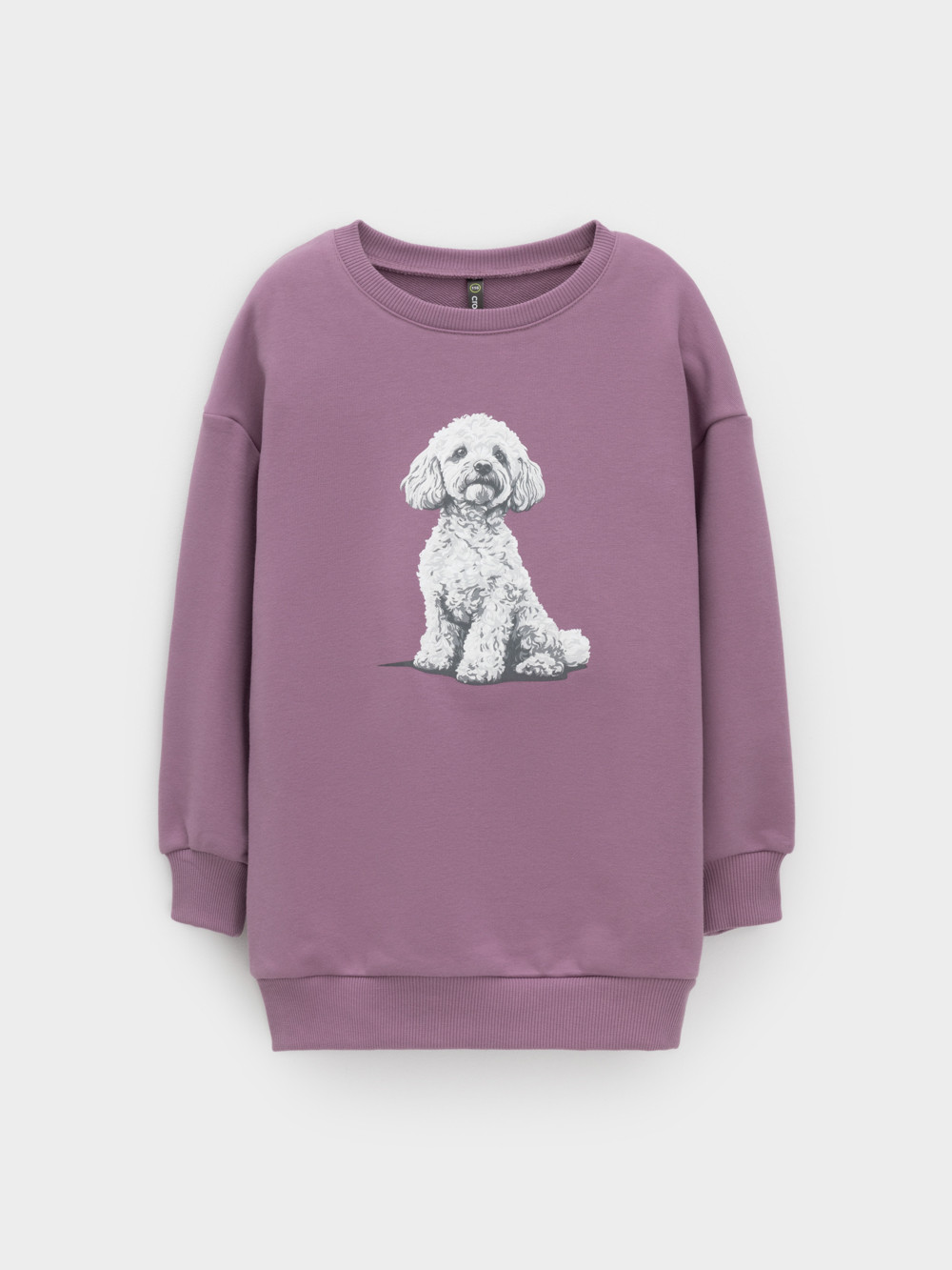 Свитшоты для девочки, артикул: КР 302883, цвет: фиолетовый, фото 2