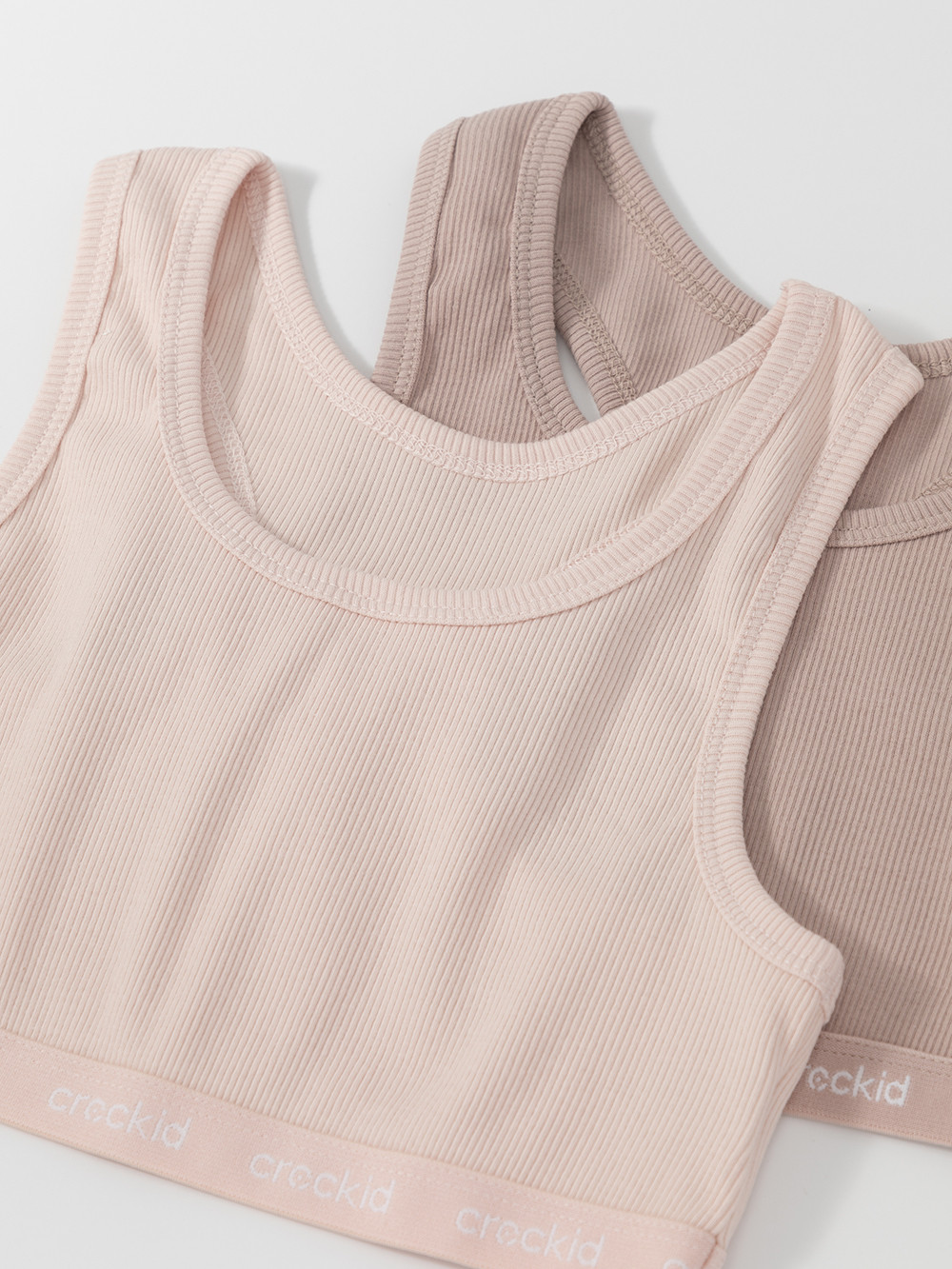 Майки для девочки, артикул: К 1196-2уп, цвет: кофейный, фото 2