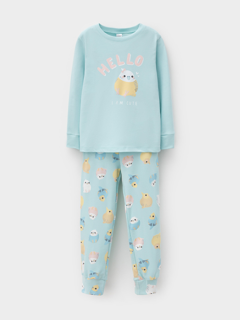 Пижама для девочки, артикул: К 1541, цвет: минт, фото 2