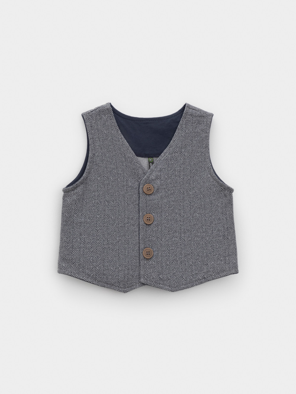 Жилет для мальчика, артикул: КР 302754, цвет: серый, фото 2