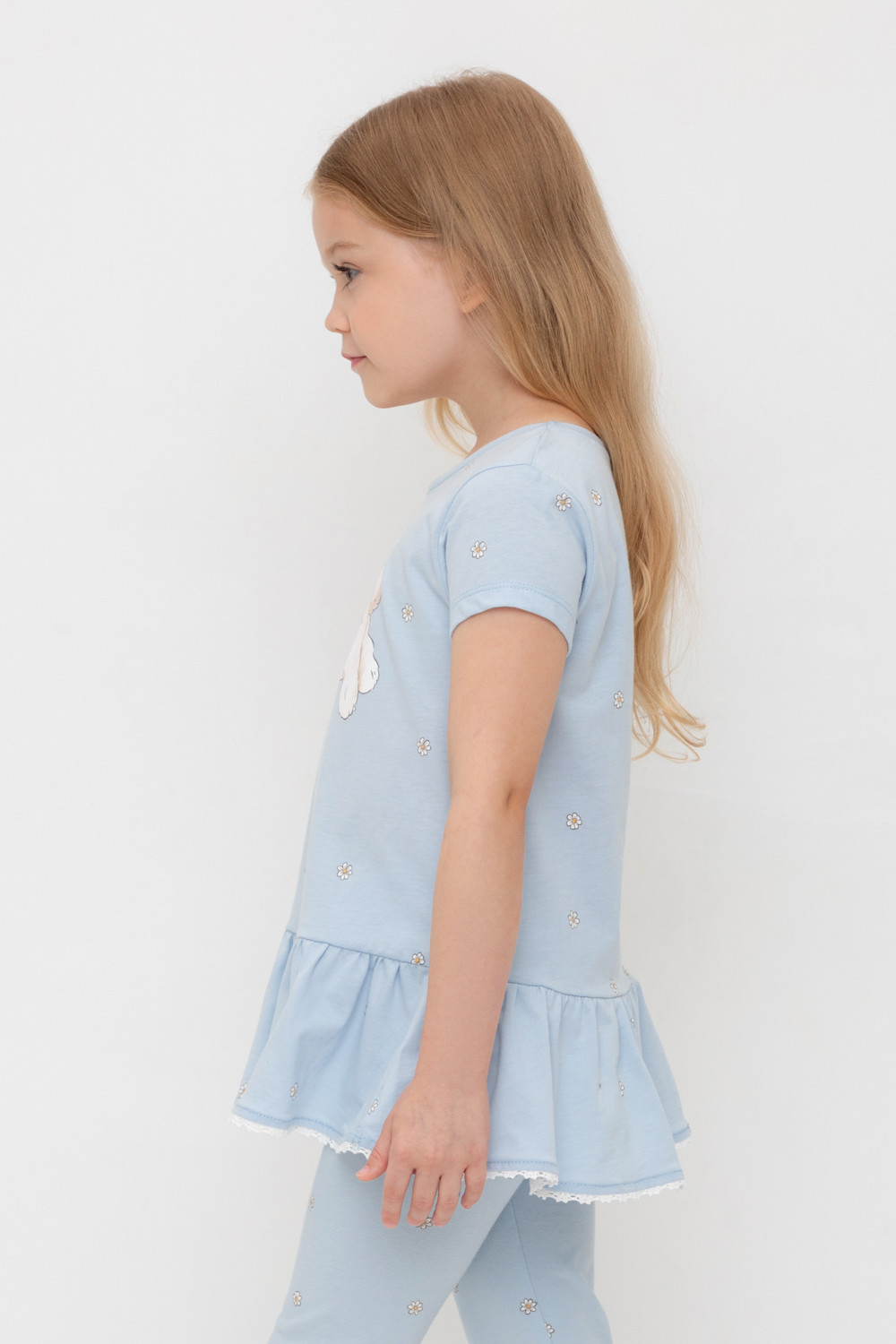 Блузка для девочки, артикул: КР 302746-1, цвет: голубой, фото 3