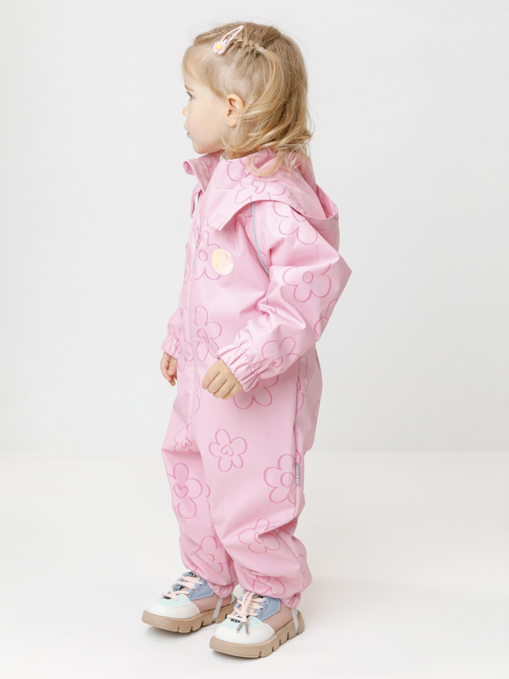 Комбинезоны утепленные для девочки, артикул: ВК 60088/н/21 Ал, цвет: розовый, фото 3