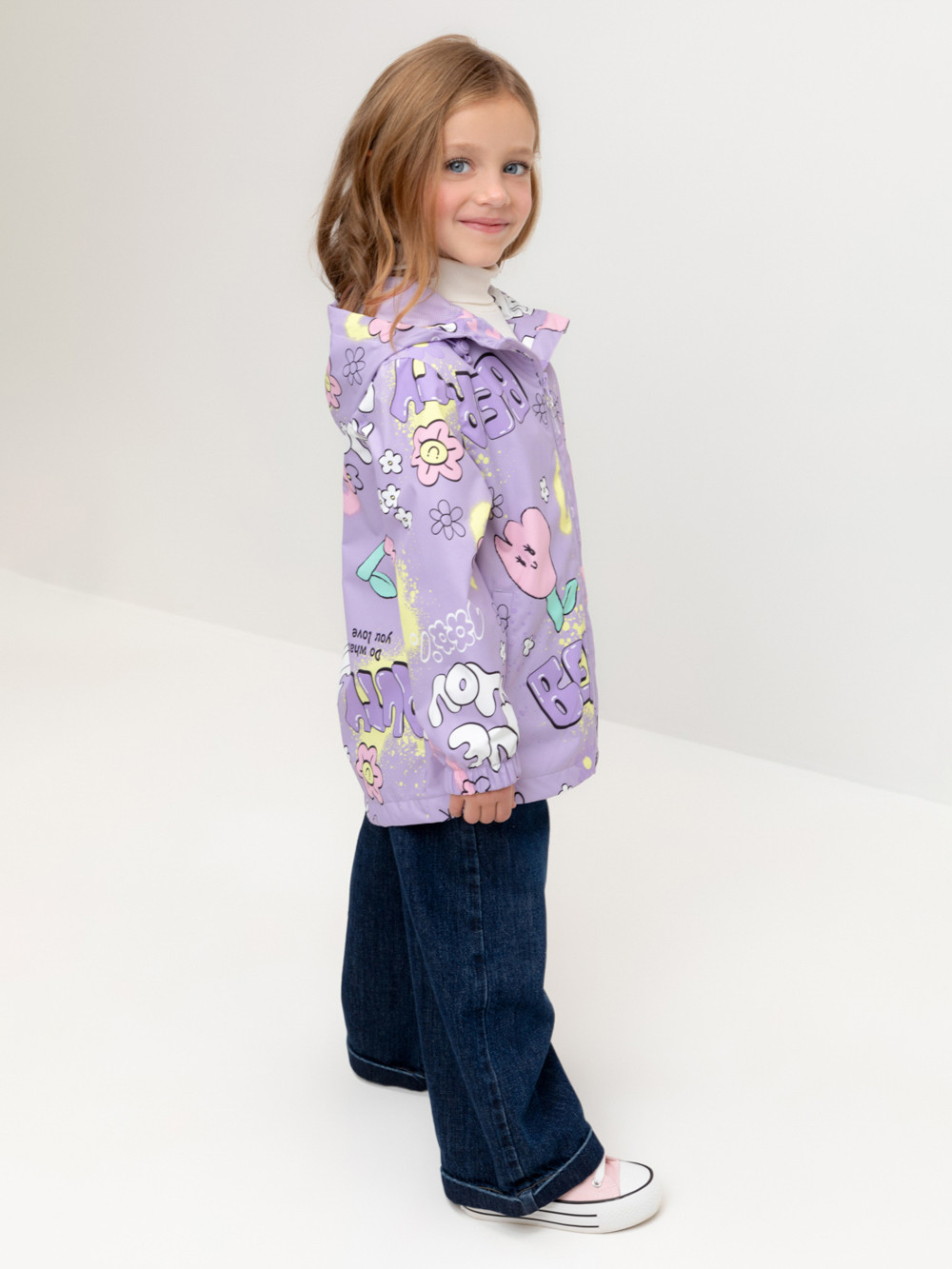 Куртка для девочки, артикул: ВК 32177/н/1 Ал, цвет: фиолетовый, фото 3