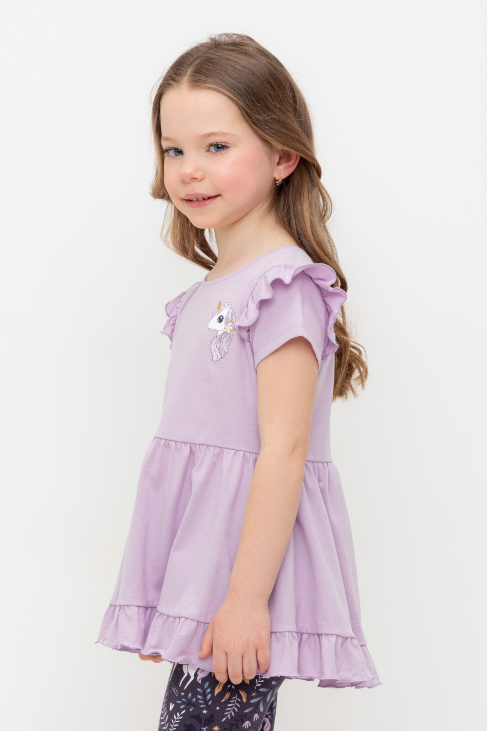 Платье для девочки, артикул: КР 5918, цвет: фиолетовый, фото 3