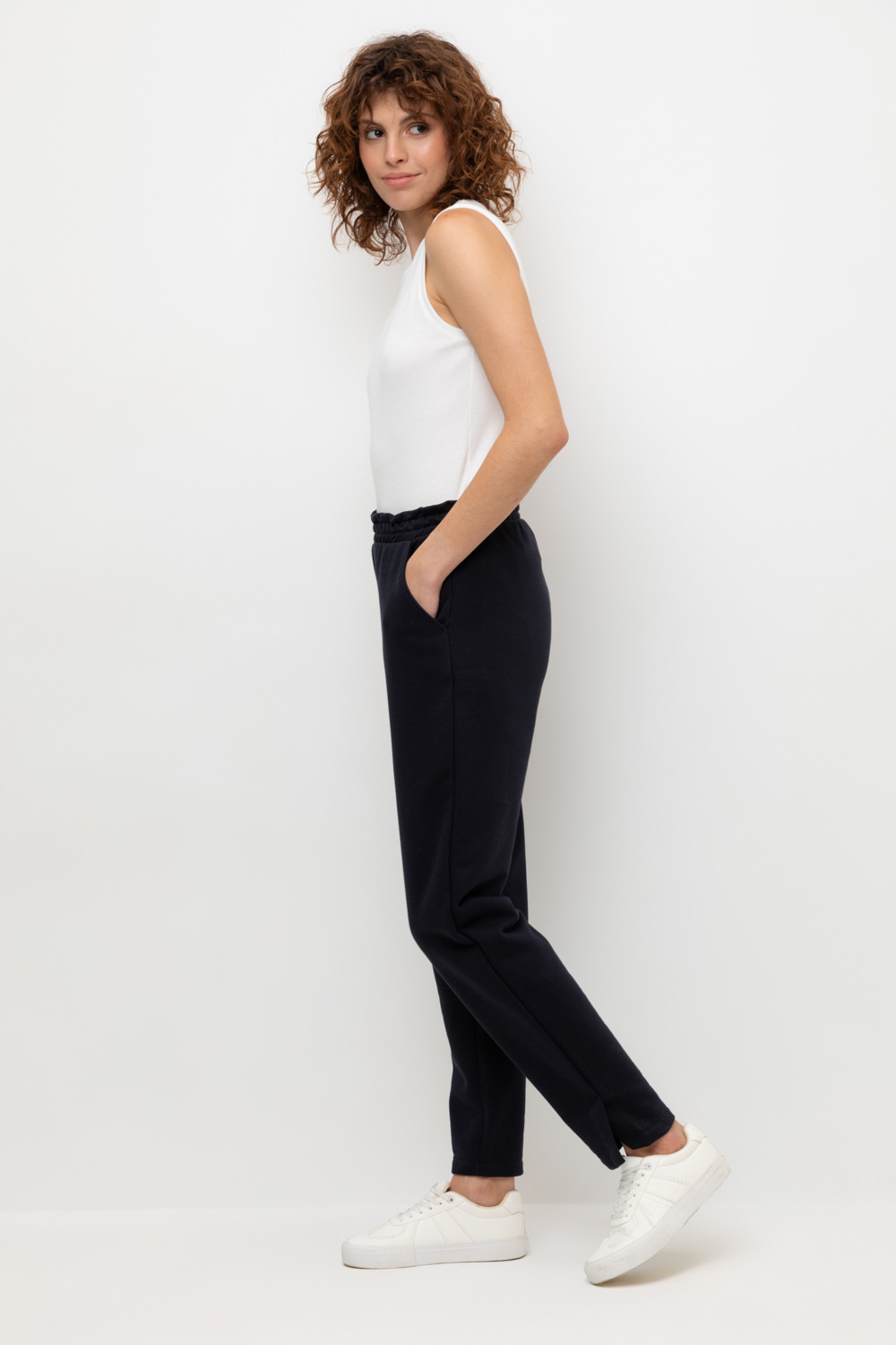 Брюки женские для мам, артикул: ЕВТ 4045/24, цвет: синий, фото 3