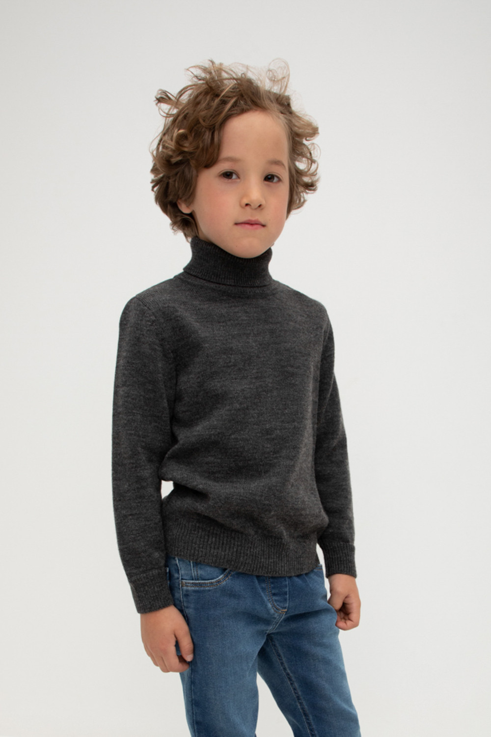 Джемпер для мальчика, артикул: КВ 30148/ш, цвет: серый, фото 3