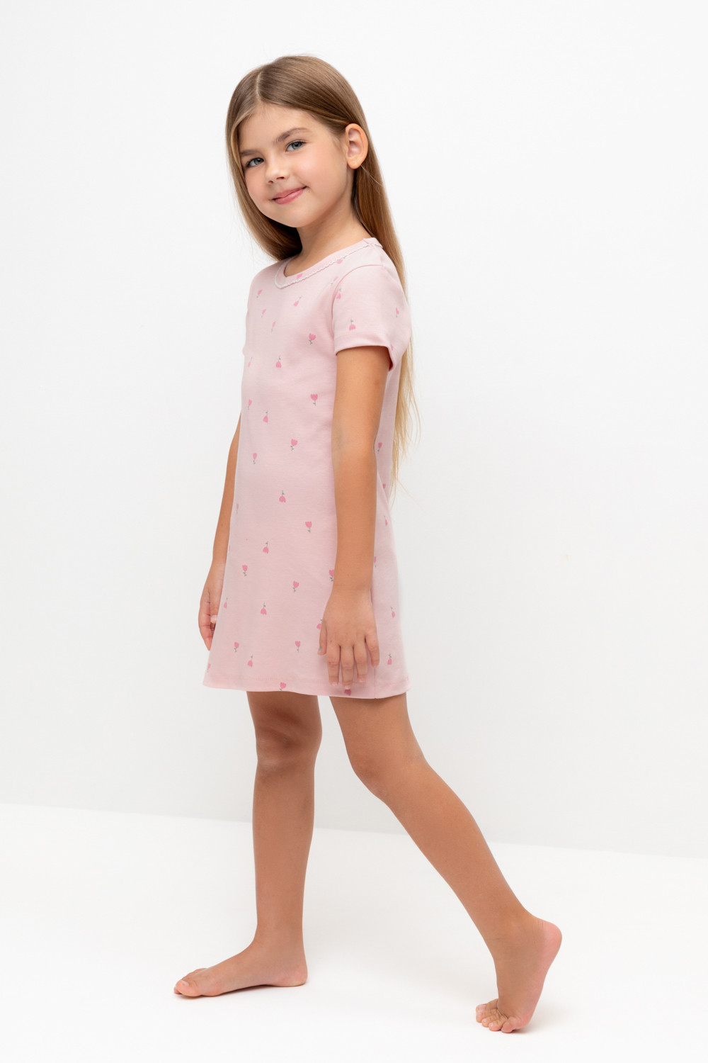 Ночная сорочка для девочки, артикул: К 1156, цвет: розовый, фото 3