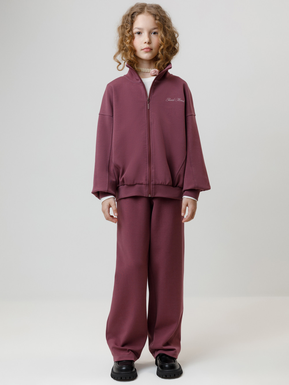 Жакет для девочки, артикул: КР 302885, цвет: бордовый, фото 3