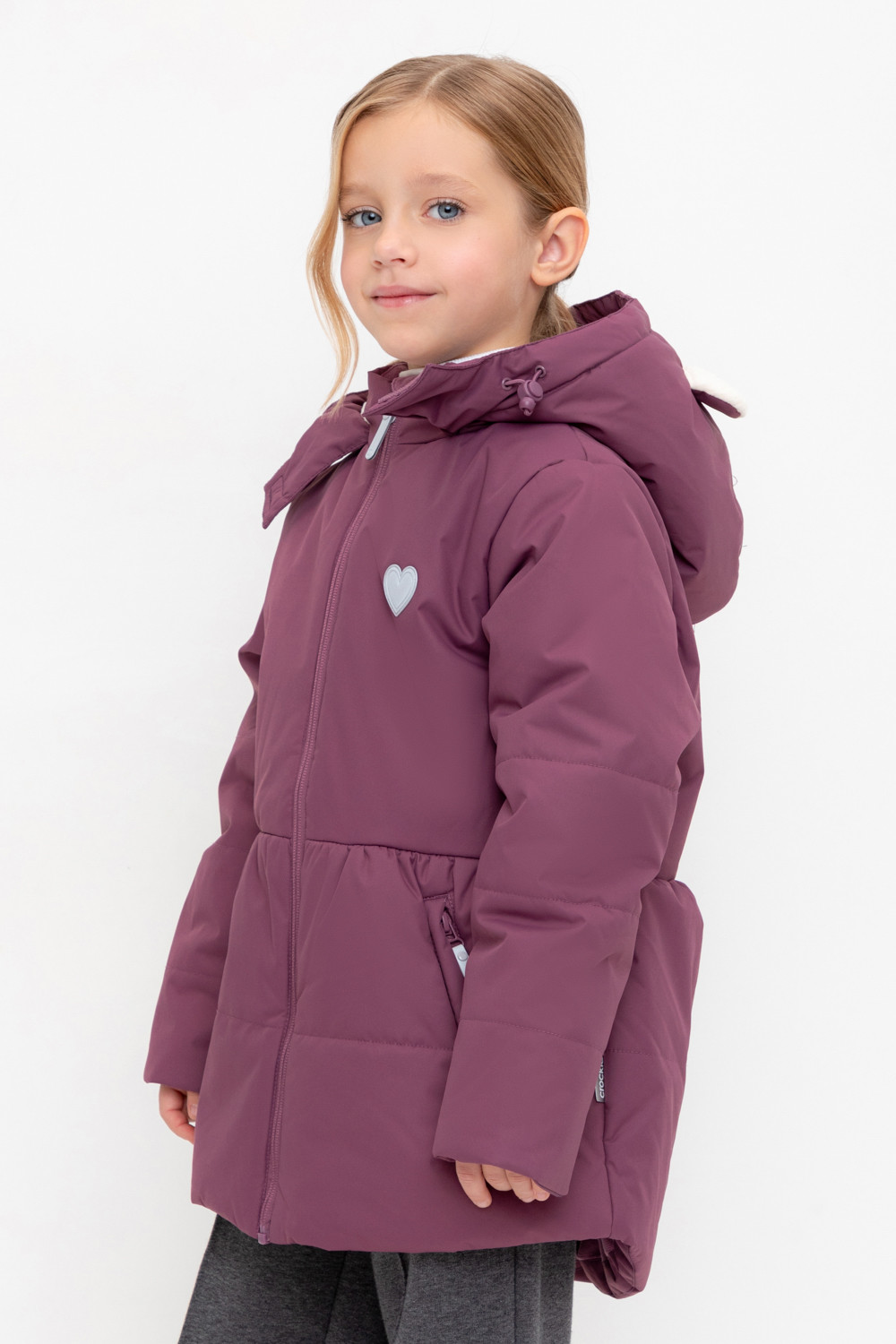 Куртка для девочки, артикул: ВК 38085/н/2 ГР, цвет: фиолетовый, фото 3