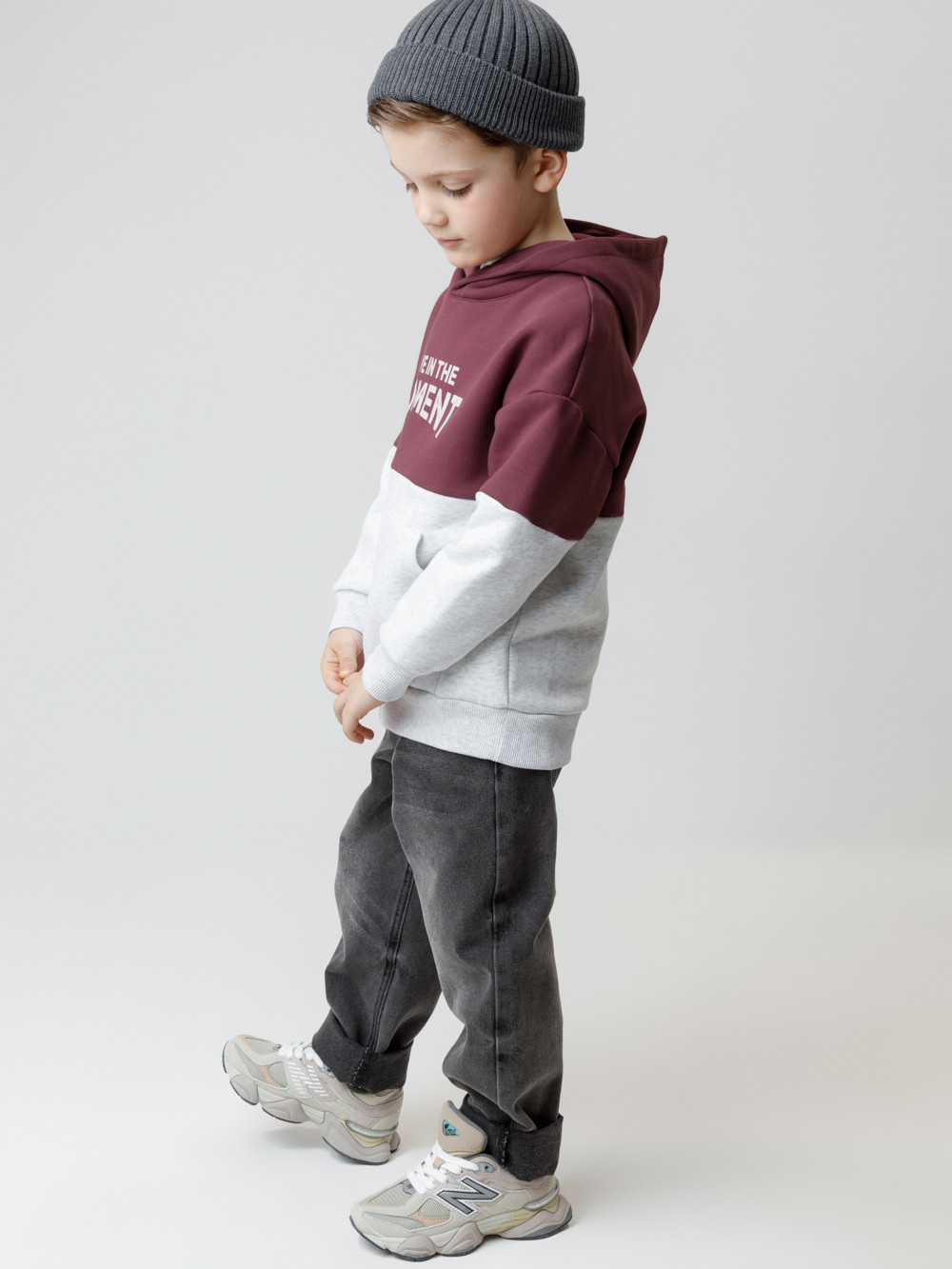 Худи для мальчика, артикул: КР 302214, цвет: коричневый, фото 3